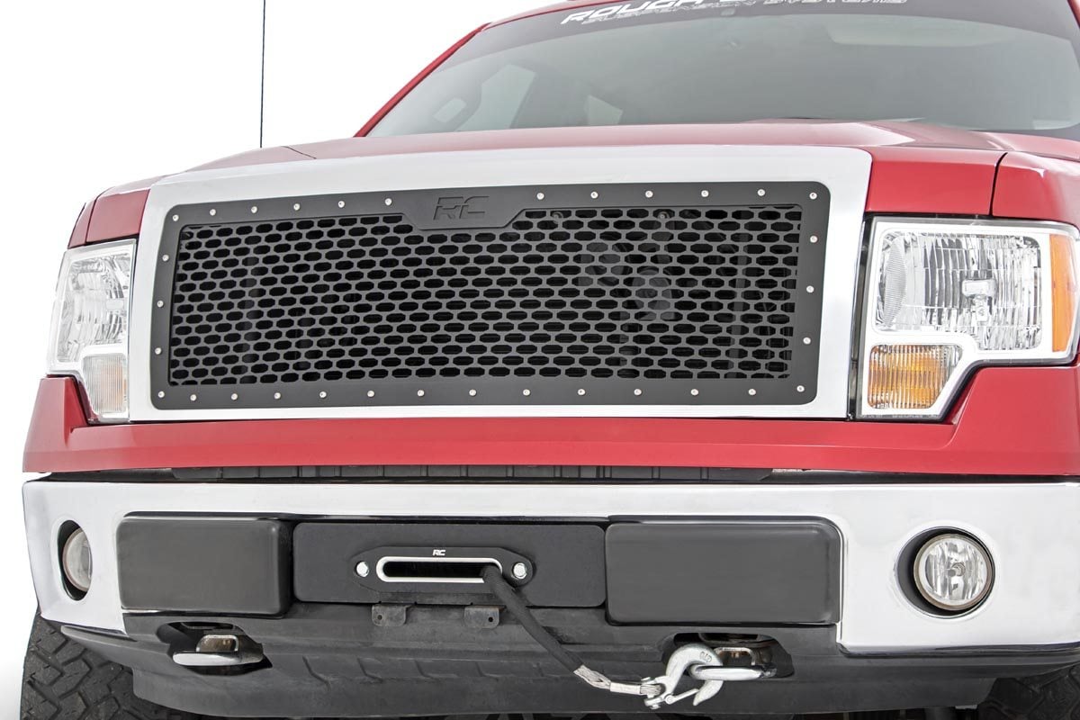 Ford F-150 Mesh Grille - Rough Country - Rough Country - Black - '09-'14